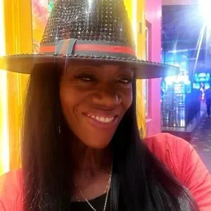 Fashion Bling Rhinestone Studded Wide Brim Felt Fedora Hat With Red Green Stripe Accessories | Fashion Bling Rhinestone Studded Wide Brim  main image 2